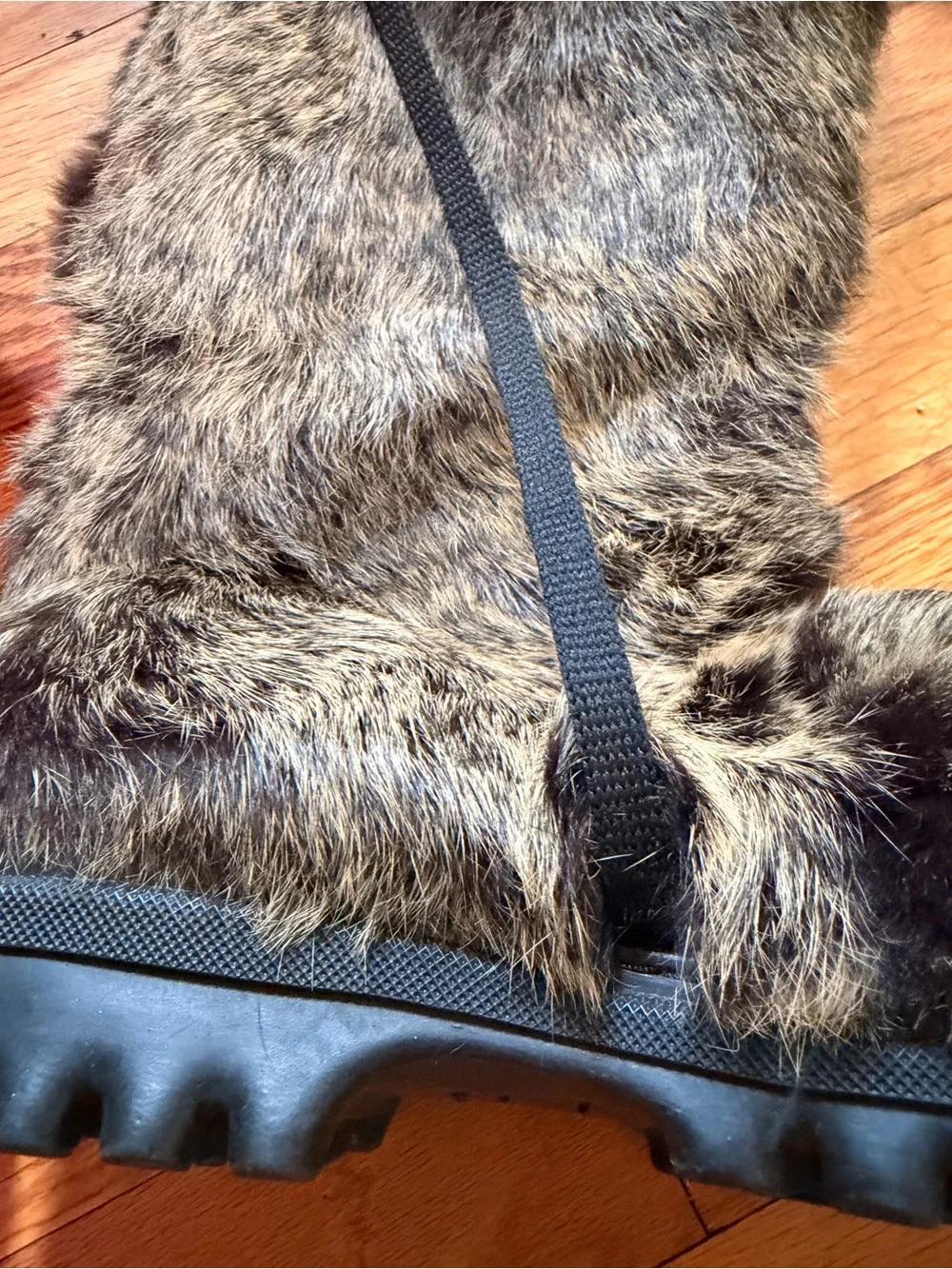 Bebe Rabbit Fur Women's Winter Boots - Brown